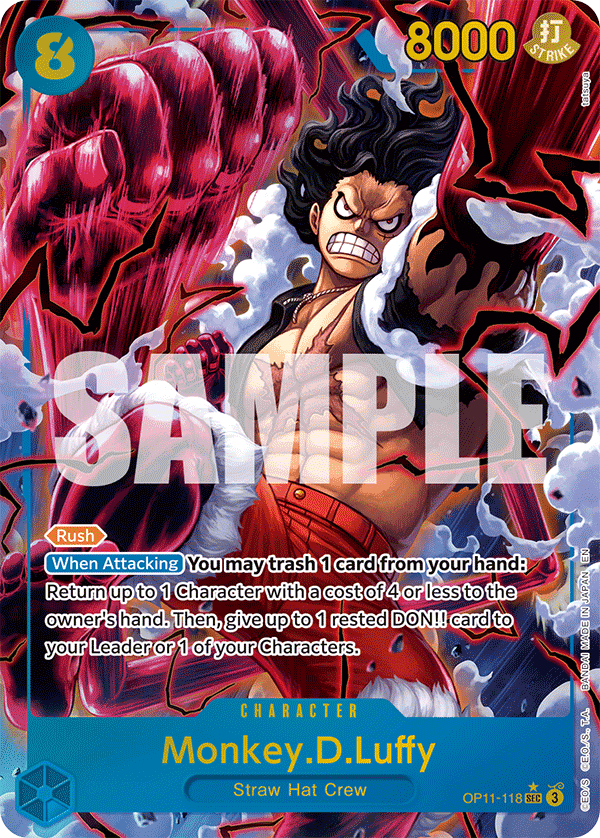 Monkey.D.Luffy (Alternate Art) - OP11-118 - A FIST OF DIVINE SPEED