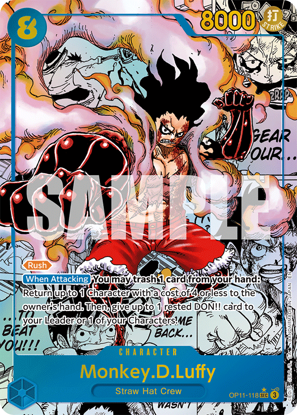 Monkey.D.Luffy (Manga) - OP11-118 - A FIST OF DIVINE SPEED
