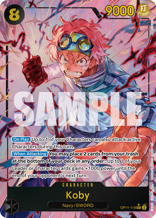 Koby (Alternate Art) - OP11-119 - A FIST OF DIVINE SPEED