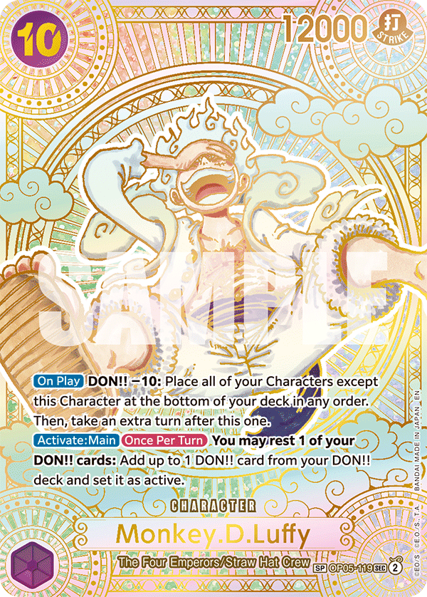 Monkey.D.Luffy (SP, Gold) - OP05-119 - A FIST OF DIVINE SPEED