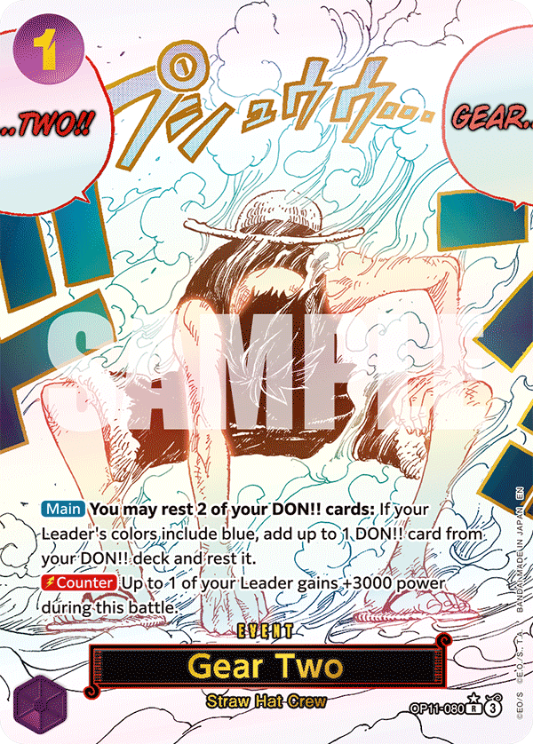 Gear Two (Alternate Art) - OP11-080 - A FIST OF DIVINE SPEED