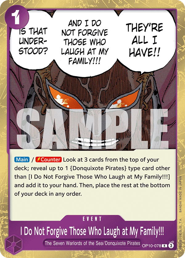 I Do Not Forgive Those Who Laugh at My Family!!! - OP10-078 - ROYAL BLOOD