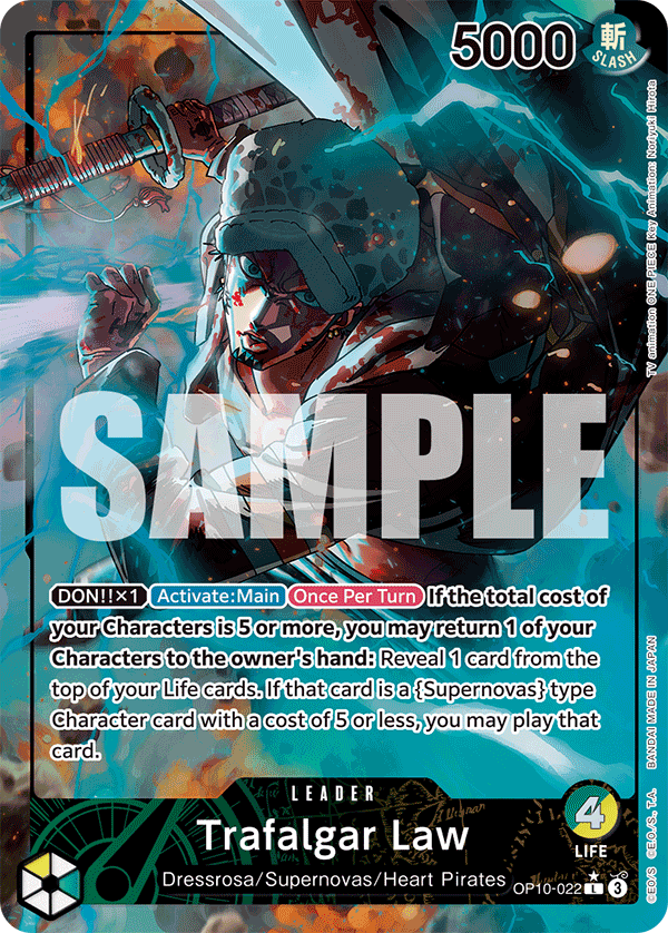 Trafalgar Law (Alternate Art) - OP10-022 - ROYAL BLOOD
