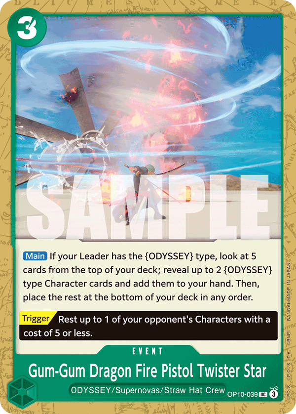 Gum-Gum Dragon Fire Pistol Twister Star - OP10-039 - ROYAL BLOOD
