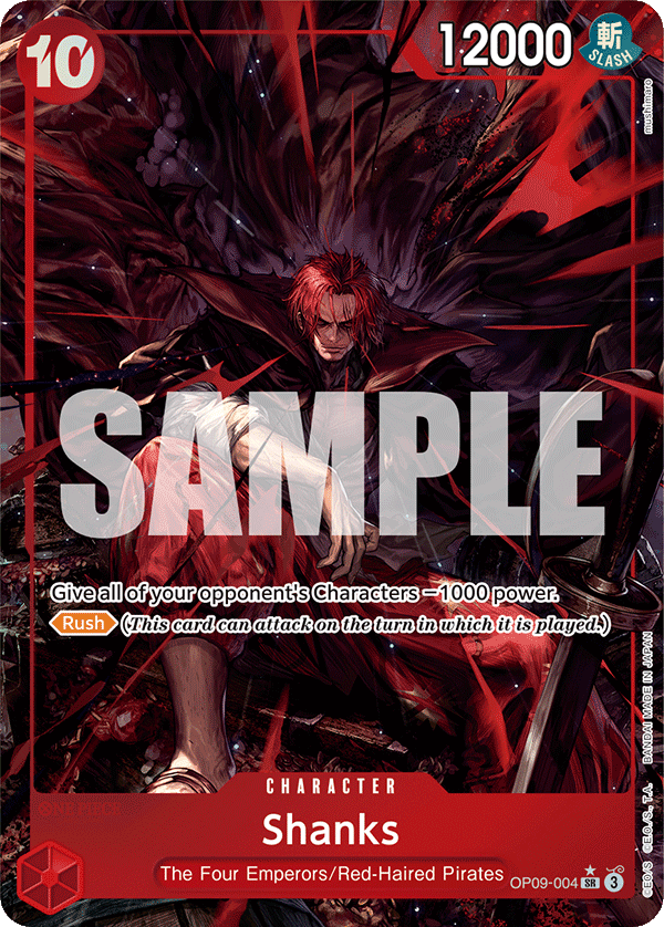 Shanks (Alternate Art) - OP09-004 - EMPERORS IN THE NEW WORLD