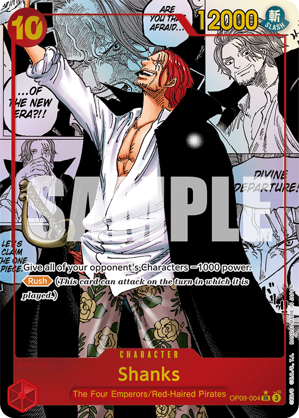Shanks (Manga) - OP09-004 - EMPERORS IN THE NEW WORLD