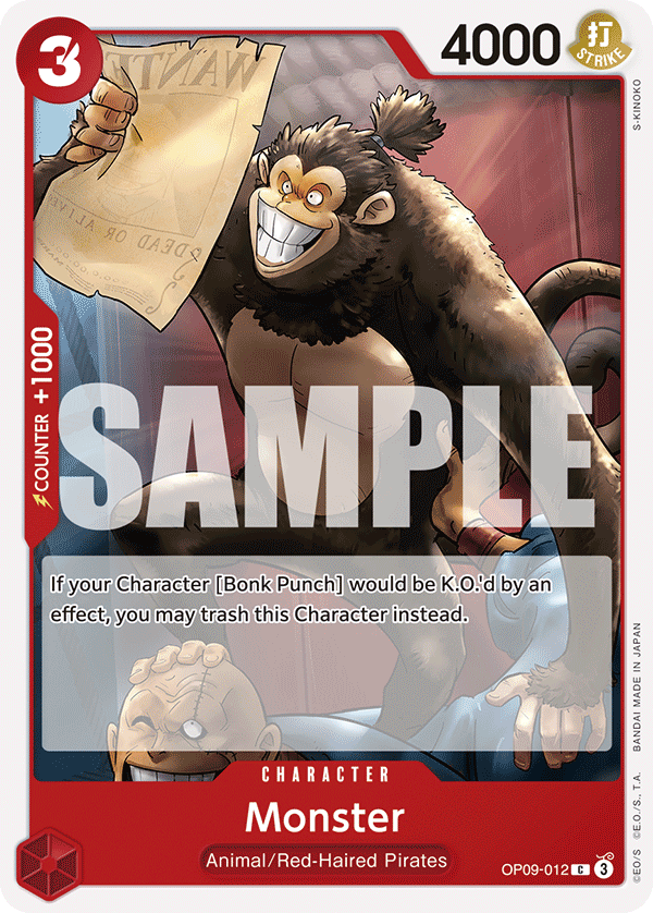 Monster - OP09-012 - EMPERORS IN THE NEW WORLD