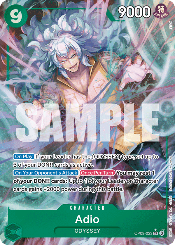 Adio (Alternate Art) - OP09-023 - EMPERORS IN THE NEW WORLD