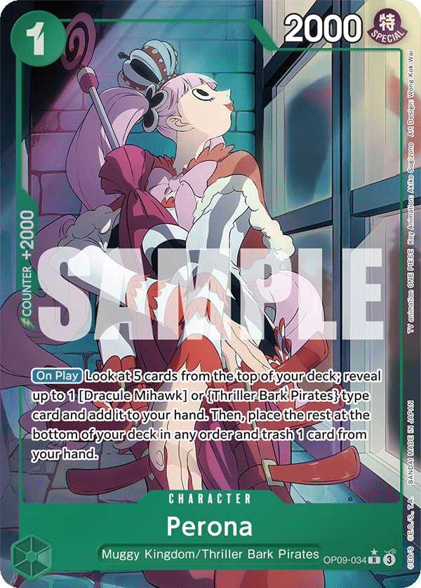 Perona (Alternate Art) - OP09-034 - EMPERORS IN THE NEW WORLD