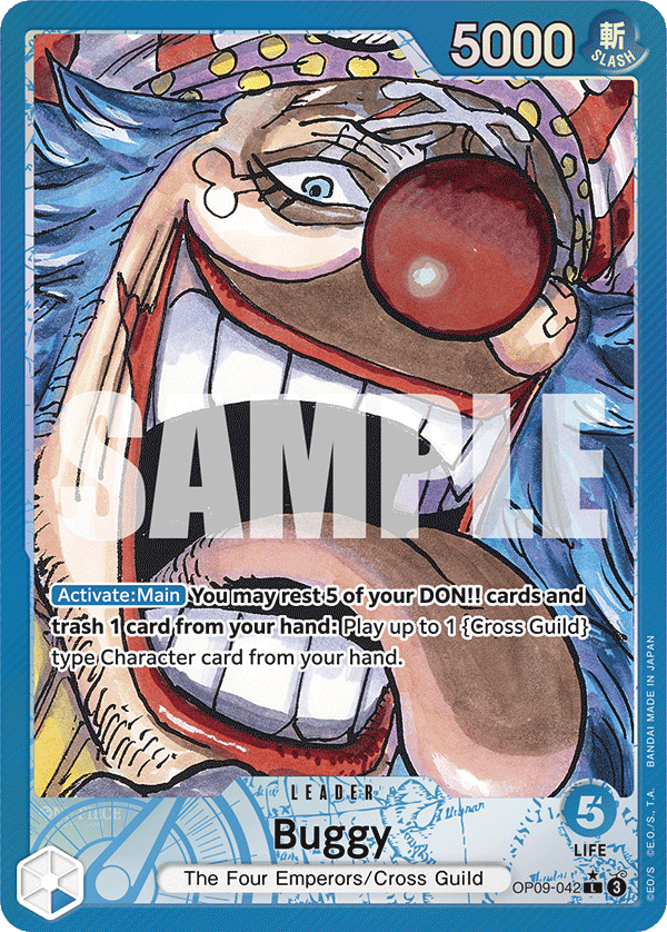 Buggy (Alternate Art) - OP09-042 - EMPERORS IN THE NEW WORLD
