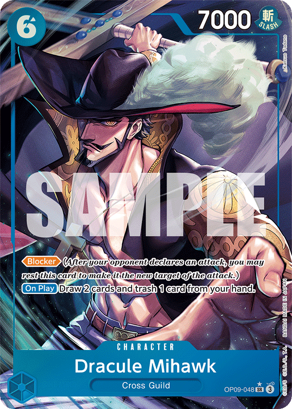 Dracule Mihawk (Alternate Art) - OP09-048 - EMPERORS IN THE NEW WORLD