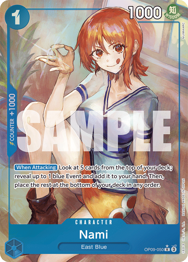 Nami (Alternate Art) - OP09-050 - EMPERORS IN THE NEW WORLD