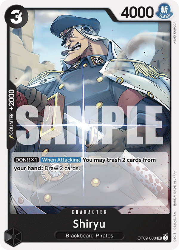 Shiryu - OP09-088 - EMPERORS IN THE NEW WORLD