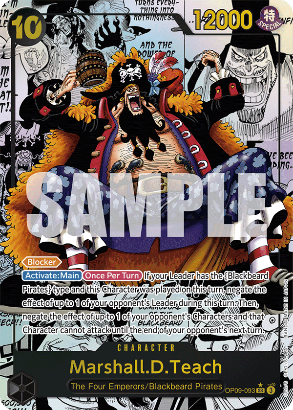 Marshall.D.Teach (Manga) - OP09-093 - EMPERORS IN THE NEW WORLD