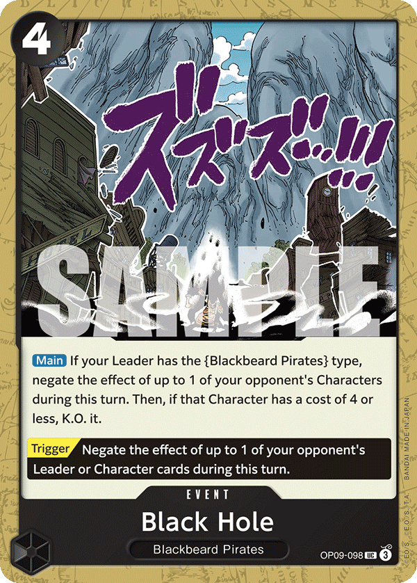 Black Hole - OP09-098 - EMPERORS IN THE NEW WORLD