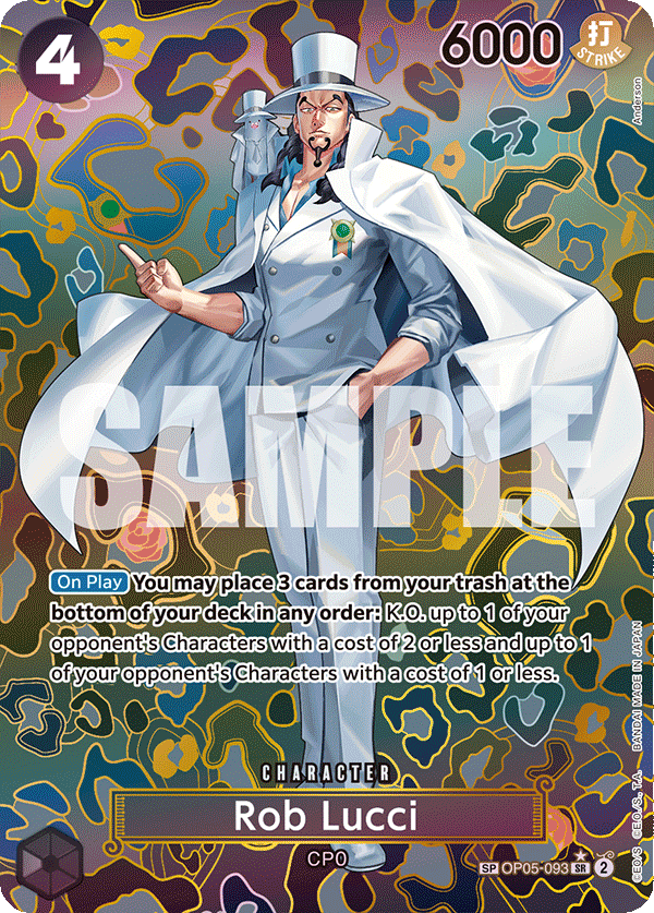 Rob Lucci (SP) - OP05-093 - EMPERORS IN THE NEW WORLD
