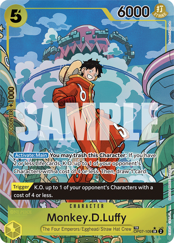 Monkey.D.Luffy - OP07-109 - TWO LEGENDS