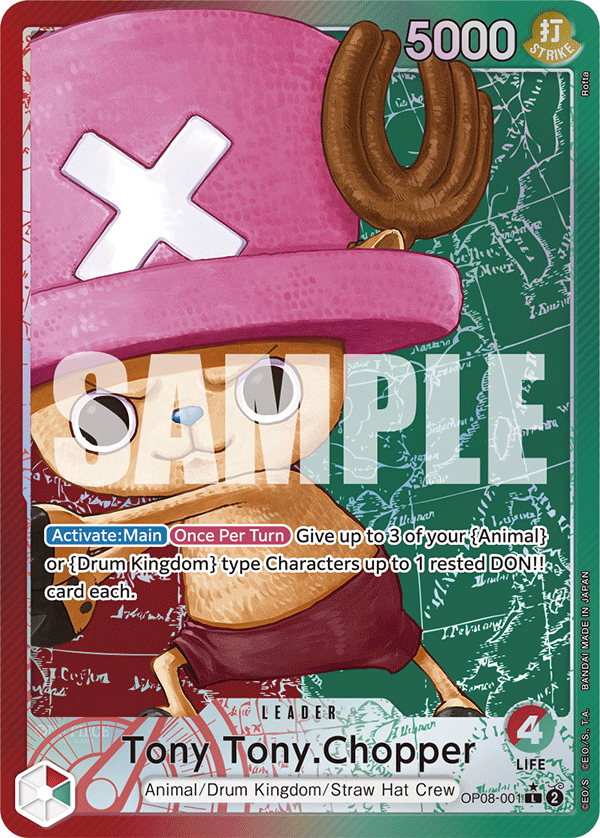 Tony Tony.Chopper (Alternate Art) - OP08-001 - TWO LEGENDS