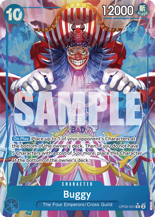 Buggy (Alternate Art) - OP09-051 - EMPERORS IN THE NEW WORLD