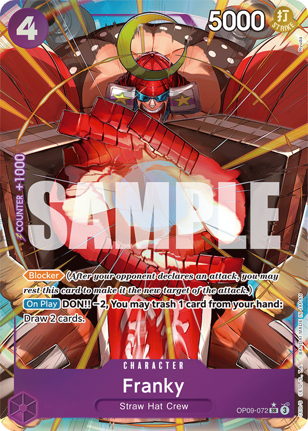 Franky (Alternate Art) - OP09-072 - EMPERORS IN THE NEW WORLD