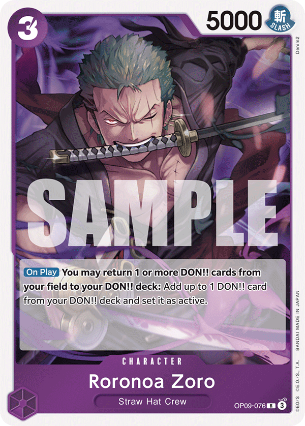 Roronoa Zoro - OP09-076 - EMPERORS IN THE NEW WORLD