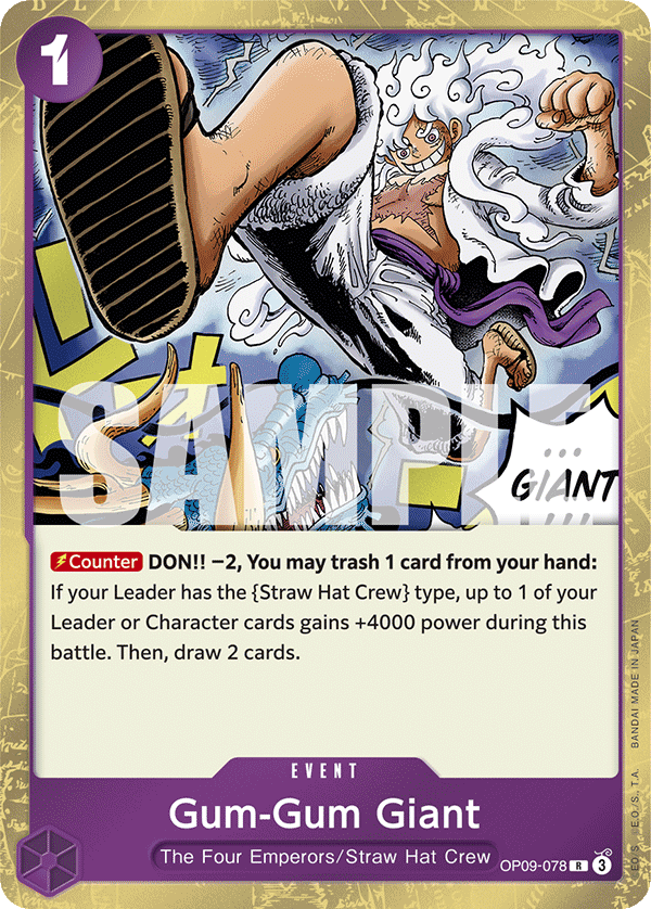 Gum-Gum Giant - OP09-078 - EMPERORS IN THE NEW WORLD