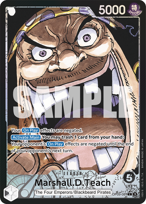 Marshall.D.Teach (Alternate Art) - OP09-081 - EMPERORS IN THE NEW WORLD