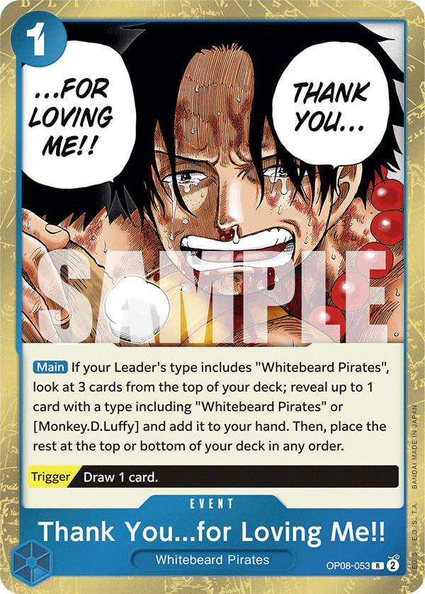 Thank You...for Loving Me!! - OP08-053 - TWO LEGENDS