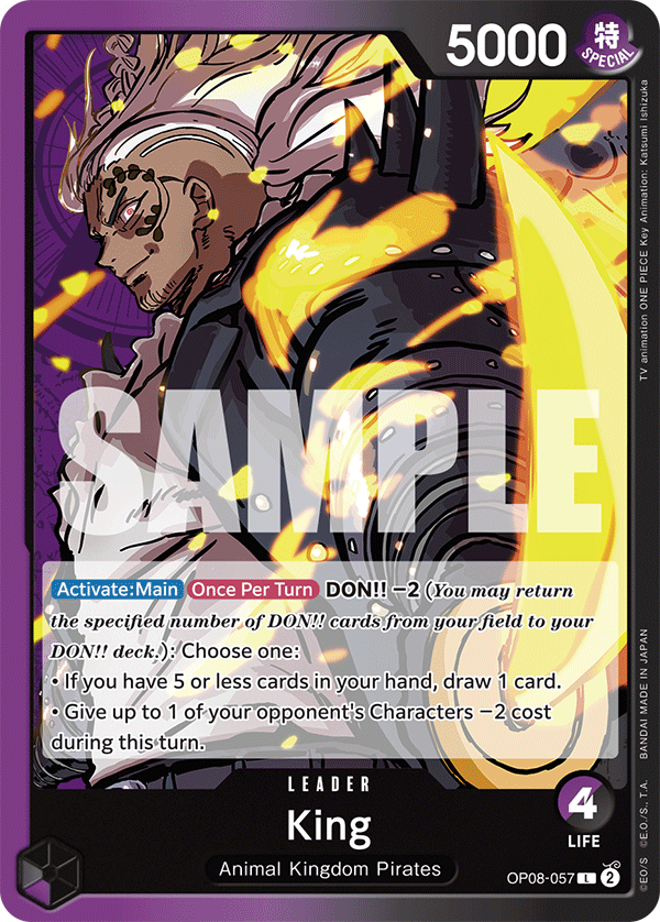 King - OP08-057 - TWO LEGENDS
