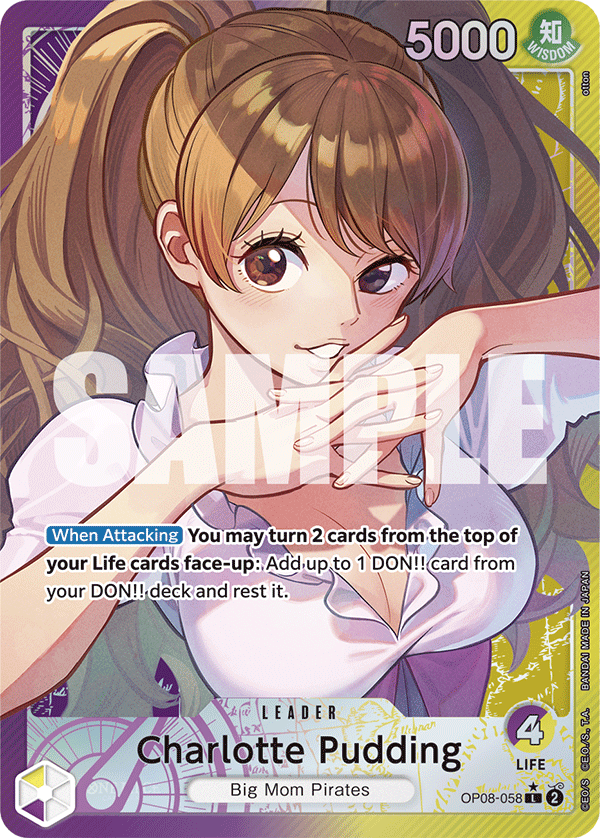 Charlotte Pudding (Alternate Art) - OP08-058 - TWO LEGENDS
