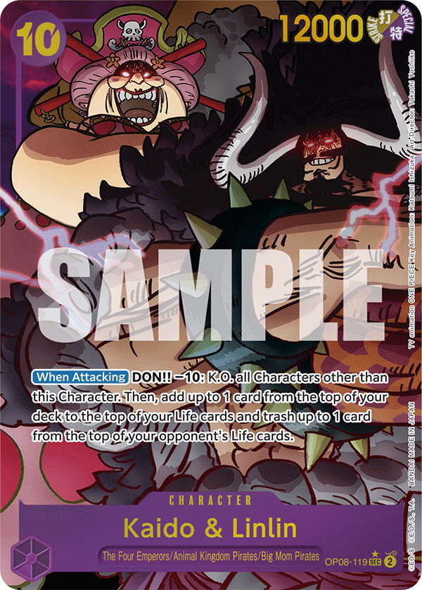 Kaido & Linlin (Alternate Art) - OP08-119 - TWO LEGENDS