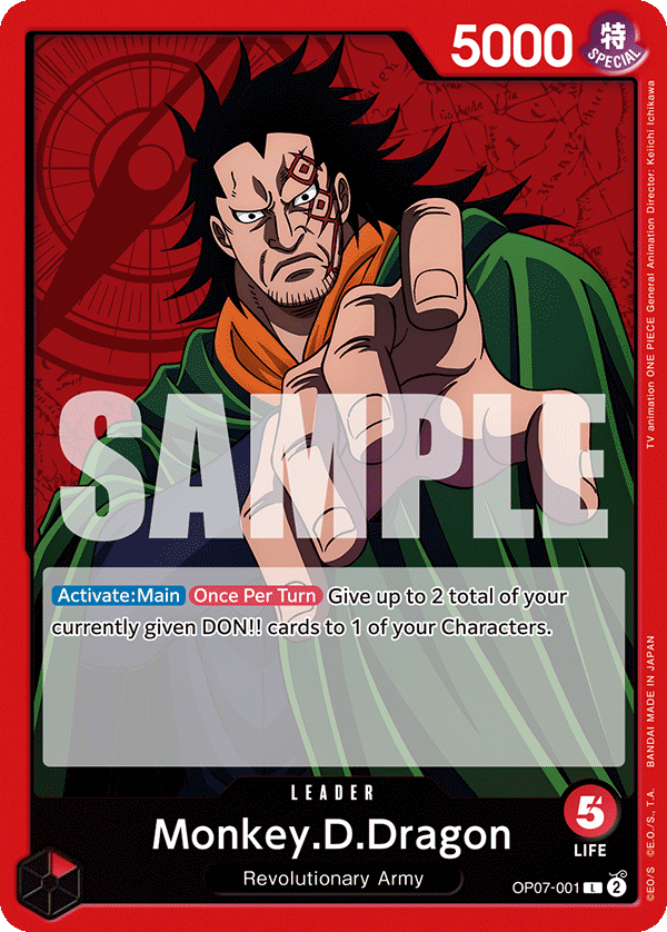 Monkey.D.Dragon - OP07-001 - 500 YEARS IN THE FUTURE