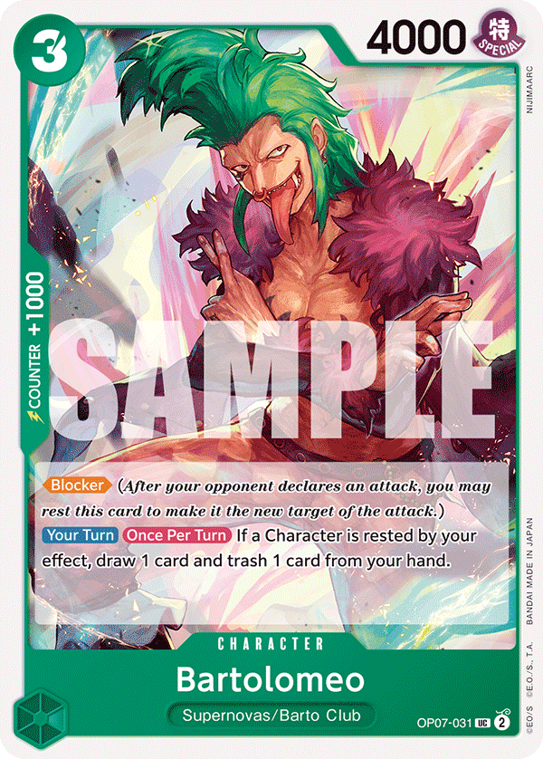 Bartolomeo - OP07-031 - 500 YEARS IN THE FUTURE