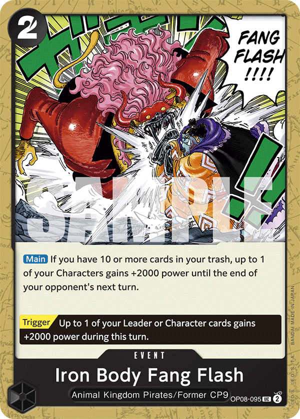 Iron Body Fang Flash - OP08-095 - TWO LEGENDS