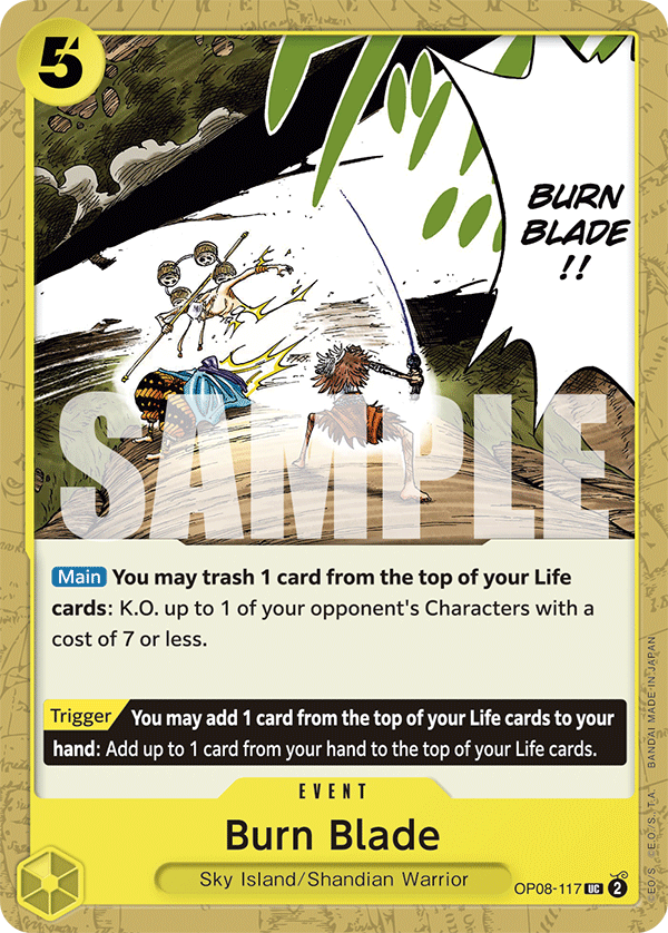 Burn Blade - OP08-117 - TWO LEGENDS