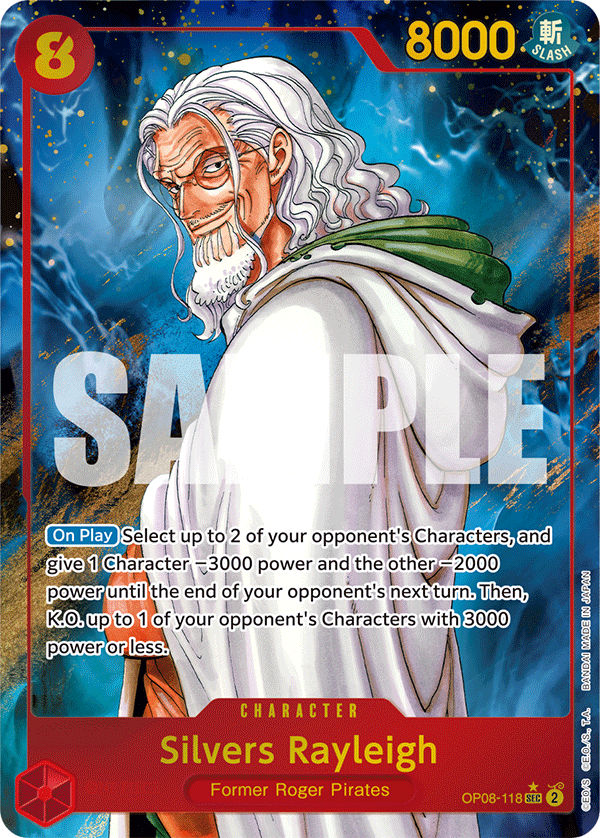 Silvers Rayleigh (Alternate Art) - OP08-118 - TWO LEGENDS