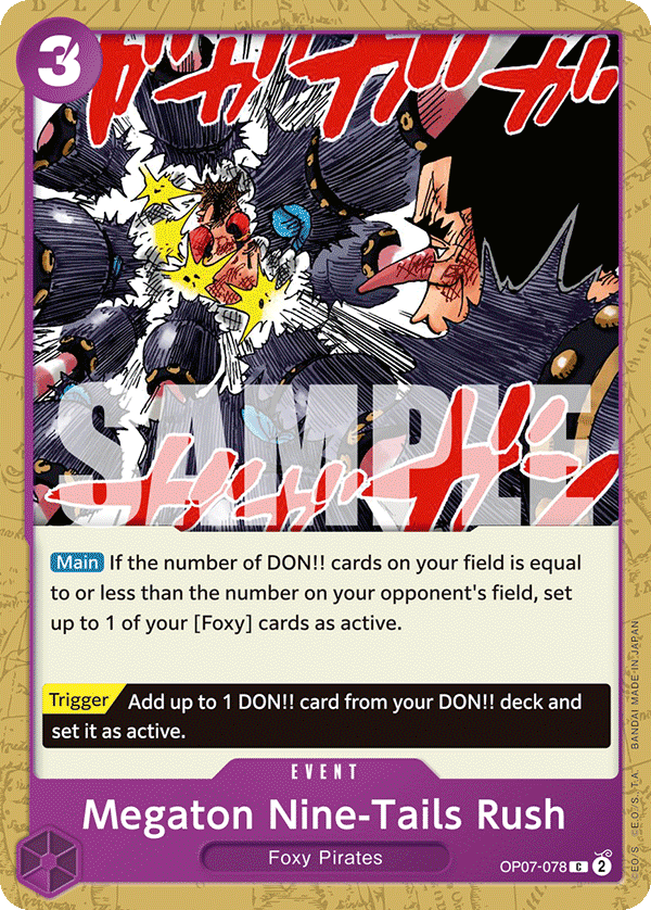 Megaton Nine-Tails Rush - OP07-078 - 500 YEARS IN THE FUTURE