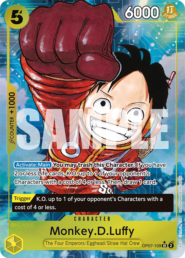 Monkey.D.Luffy (Alternate Art) - OP07-109 - 500 YEARS IN THE FUTURE
