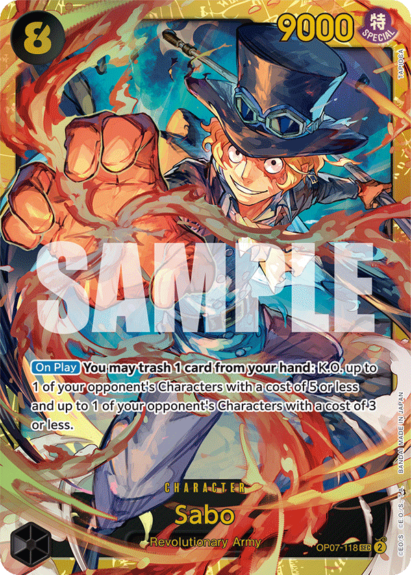 Sabo - OP07-118 - 500 YEARS IN THE FUTURE