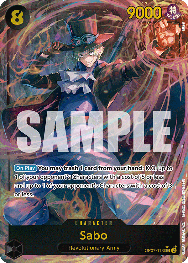 Sabo (Alternate Art) - OP07-118 - 500 YEARS IN THE FUTURE