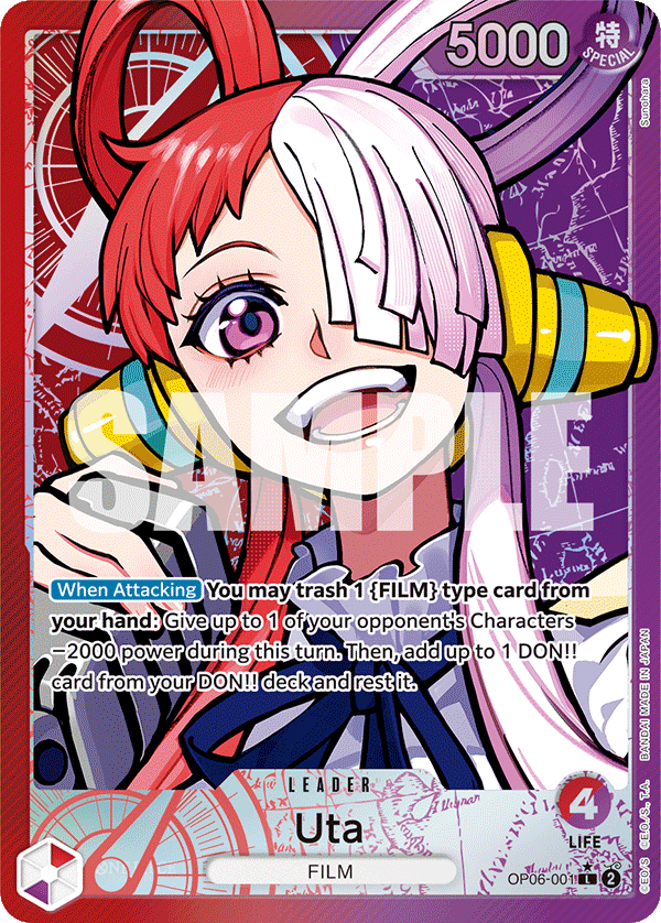 Uta (Alternate Art) - OP06-001 - WINGS OF THE CAPTAIN