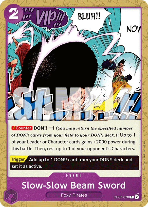 Slow-Slow Beam Sword - OP07-076 - 500 YEARS IN THE FUTURE