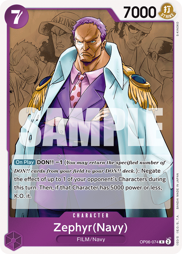 Zephyr (Navy) - OP06-074 - WINGS OF THE CAPTAIN