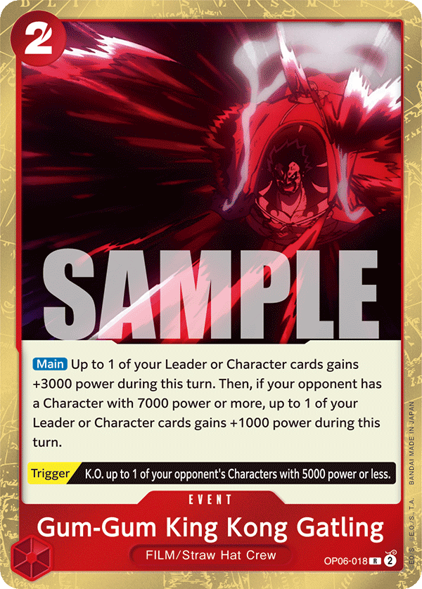 Gum-Gum King Kong Gatling - OP06-018 - WINGS OF THE CAPTAIN
