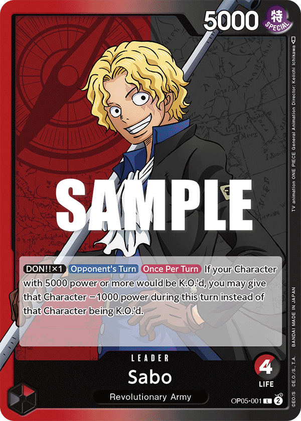 Sabo - OP05-001 - AWAKENING OF THE NEW ERA