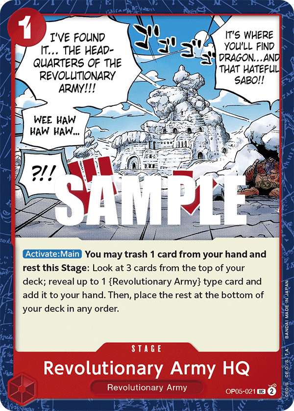Revolutionary Army HQ - OP05-021 - AWAKENING OF THE NEW ERA