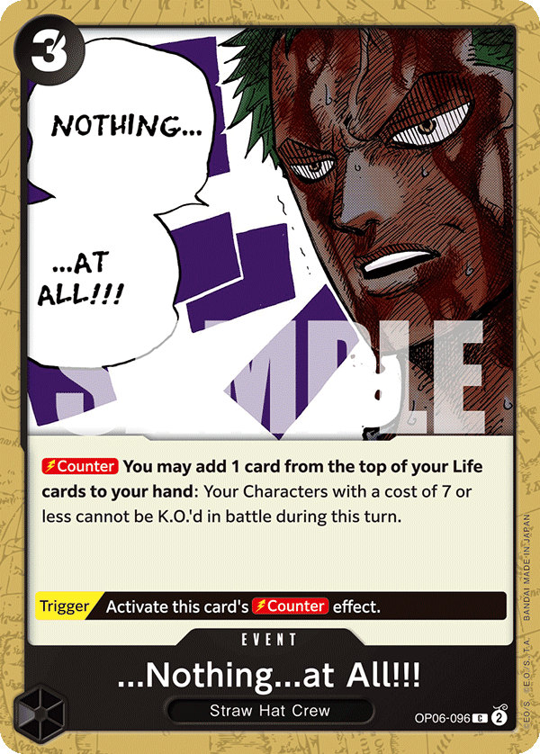 ...Nothing...at All!!! - OP06-096 - WINGS OF THE CAPTAIN