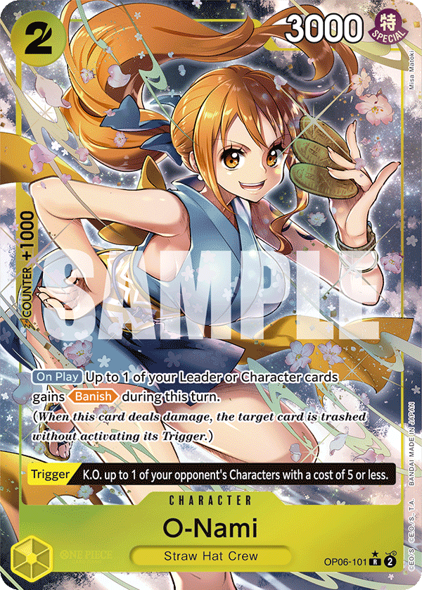 O-Nami (Alternate Art) - OP06-101 - WINGS OF THE CAPTAIN