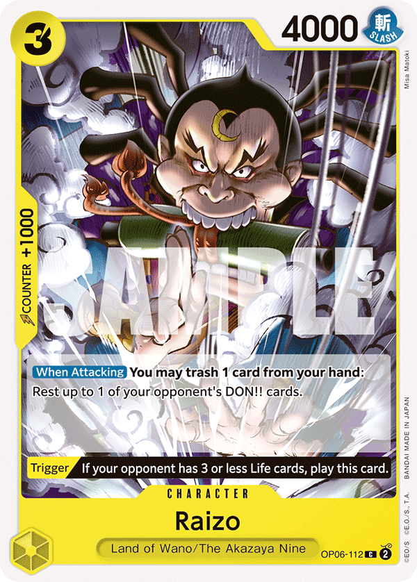 Raizo - OP06-112 - WINGS OF THE CAPTAIN