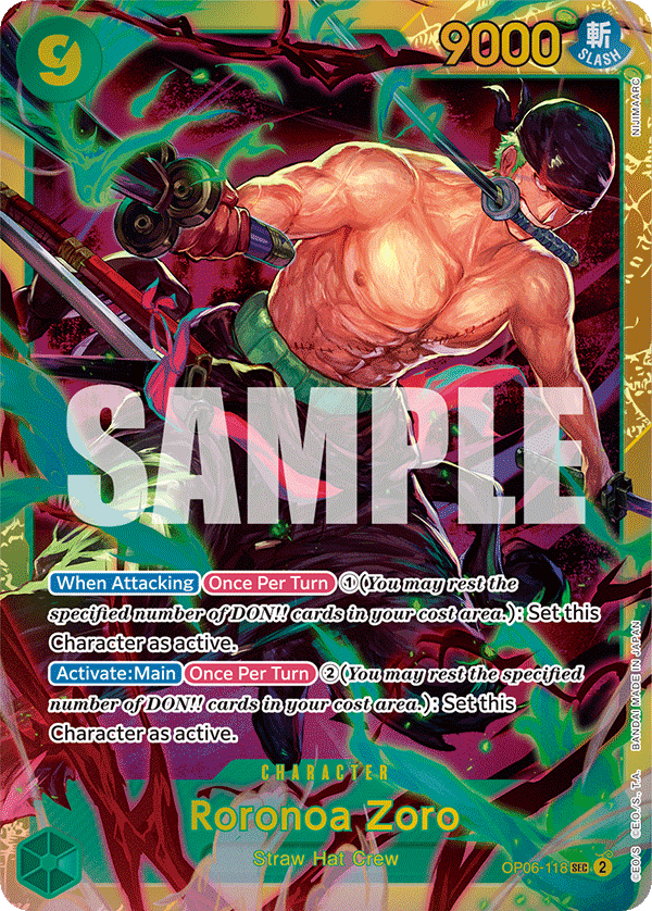 Roronoa Zoro - OP06-118 - WINGS OF THE CAPTAIN